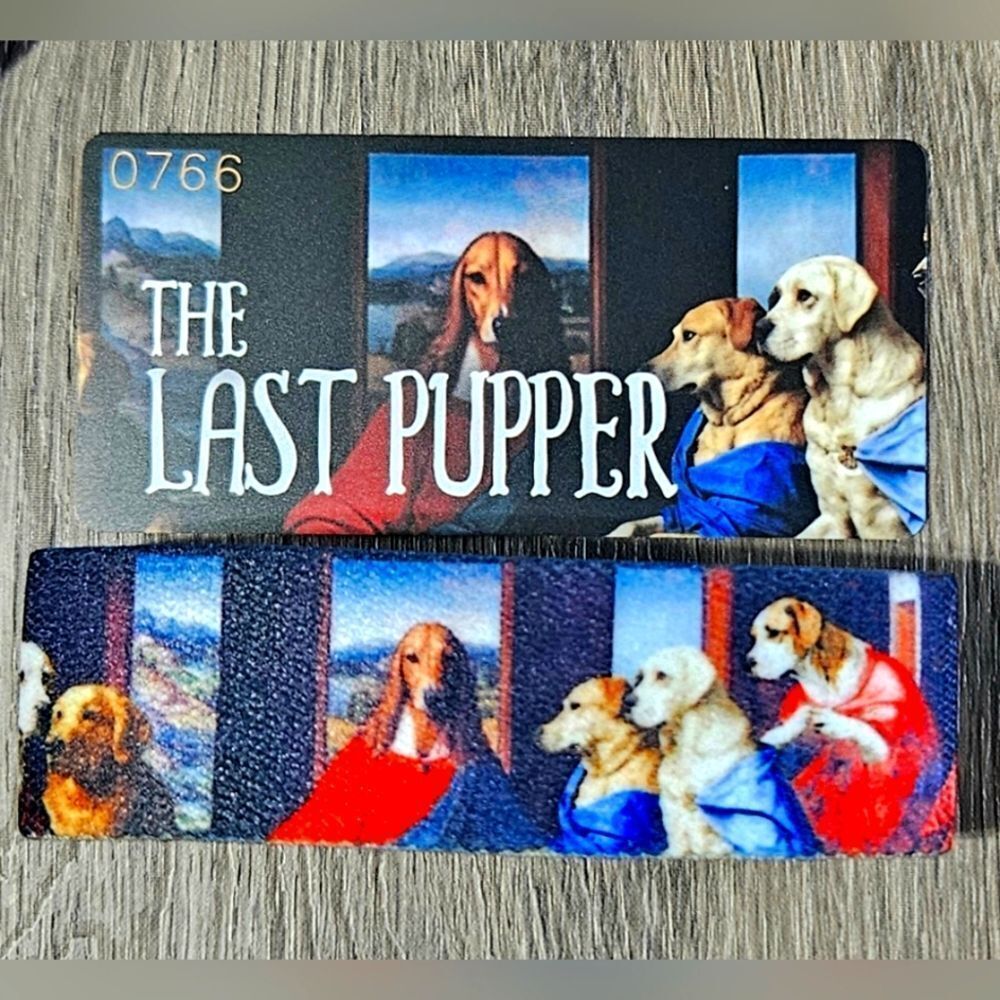 ZOX "THE LAST PUPPER" #766 ZOXBOX 15 Da Vinci DOG Medium collectible wristband